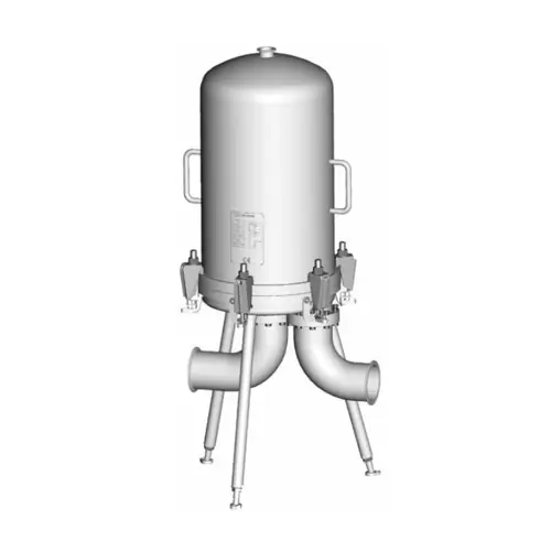 Donaldson 1C072603-C15 PF-EG 0340 1 1/2 in. Tri-Clamp 316L SS Sanitary Liquid Filter Housing - 40/3 Element Size