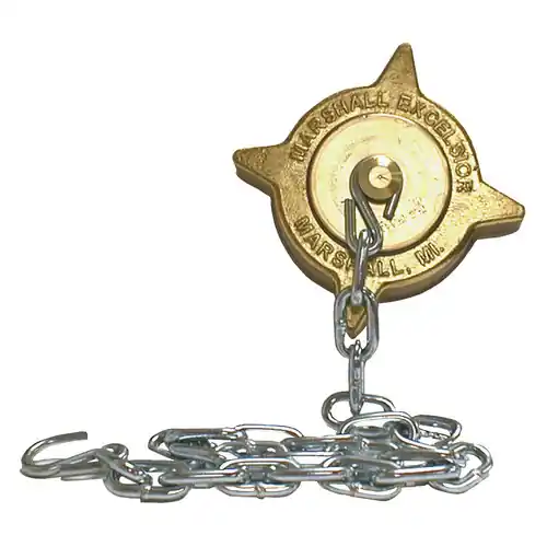 Dixon 3 1/4 in. Female Acme Cap w/ Knob Plug & Chain