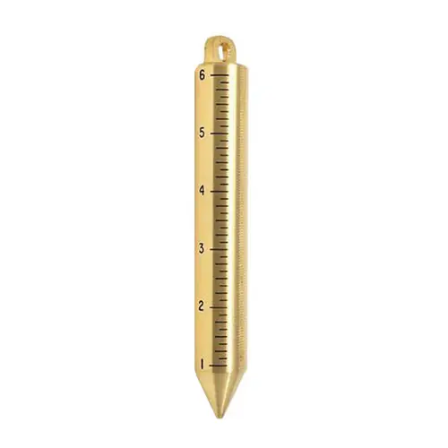 Lufkin 20 oz. Graduated Brass Plumb Bob - 6 3/4 in. Length