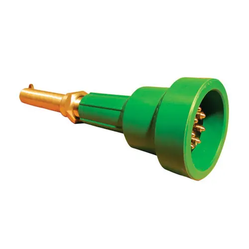 Scully Green Thermistor Plug Only w/ 4 J-Slot Pins & 10 Contact Pins for Scully Systems