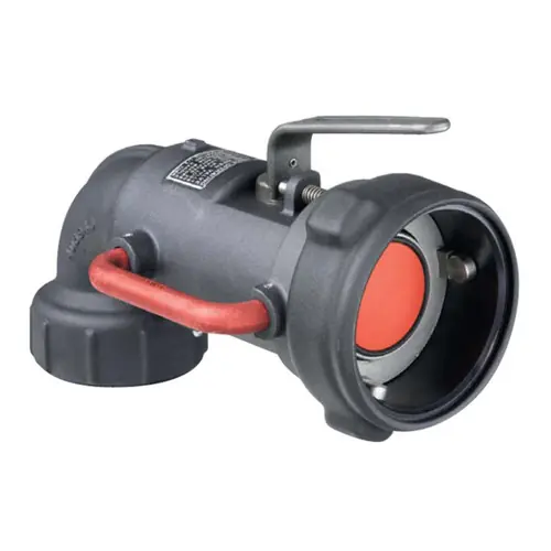 Emco Wheaton J73C-AVI2-B 3 in. ISO 228 Parallel 90° Dry-Break Coupler w/ FKM Seals