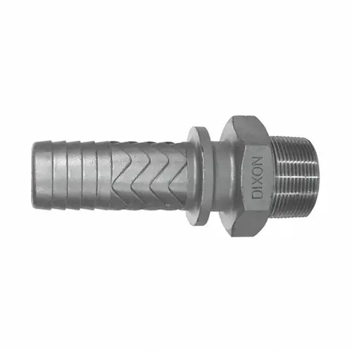 Dixon Boss® Male Stem, 3/4 in. Hose Shank x 3/4 in. MNPT, 316 SS