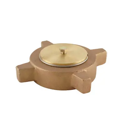 Emerson Fisher 2 1/4 in. Brass Female ACME Cap