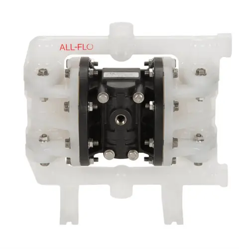 All-Flo A050 1/2 in. NPS Polypropylene Air Diaphragm Pump w/ PTFE with Santoprene Backup Diaphrams, PTFE Balls & Polypropylene Seats