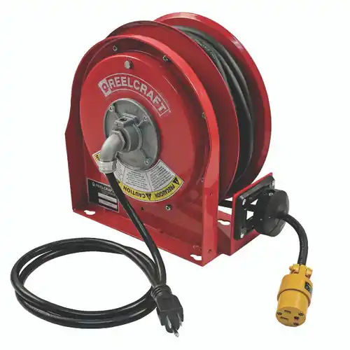 Reelcraft Series 3000 Ultra Compact Cord Reel-Single Receptacle