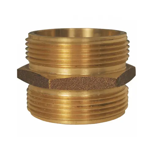 Dixon 1 1/2 in. Male to Male Hex Nipples, Domestic Brass