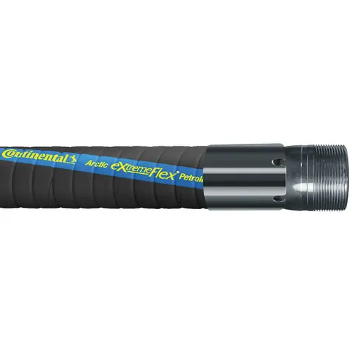 Continental ContiTech Arctic ExtremeFlex 4 in. Petroleum Transfer Hose Assemblies w/ MNPT Ends