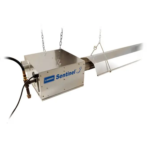 L.B. White Sentinel V2 Radiant Tube Heater w/ 50 ft. Tube, 150,000 BTU, LP Gas, 1-Stage (AG Use Only)