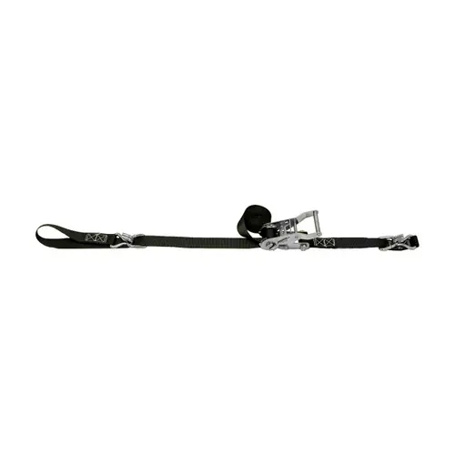 Lift-All Load Hugger™ 1 in. Polyester Tie Down w/ Ratchet, 1-Ply, Hook & Keeper, 2,100 lbs. Ultimate Strength, 700 lbs. Working Load Limit