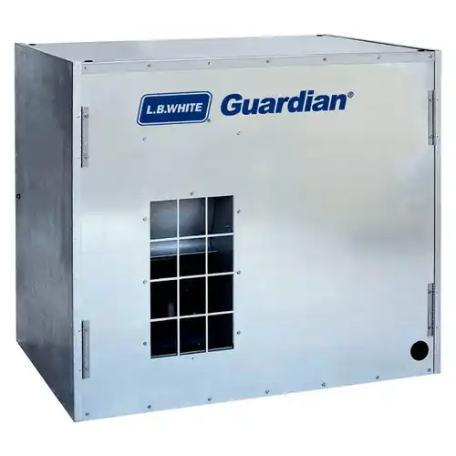 L.B. White Guardian Forced Air Heater w/Hot Surface Ignition, 250,000 BTU, Variable Heat, Natural Gas, Galvanized (AG Use Only)