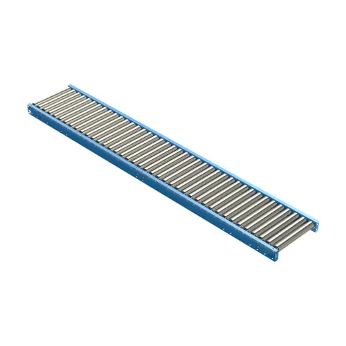 LEWCO 2511 Series Heavy Duty Straight Gravity Roller Conveyor, 2 1/2 in. Diameter, 11 Gauge Steel Rollers, 21 in. Between Frames, 6 in. Roller Centers, 5 ft. Length