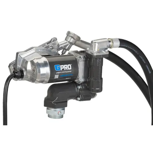 GPI V25-012MD 12V DC Transfer Pump w/ Manual Diesel Nozzle - 25 GPM