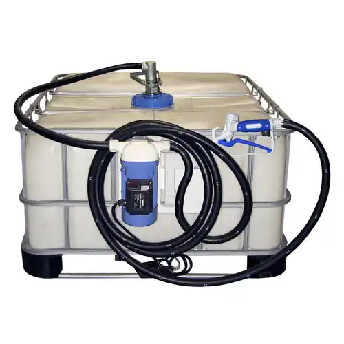 JME 120V AC DEF Transfer System with Stainless RSV Coupler for Totes