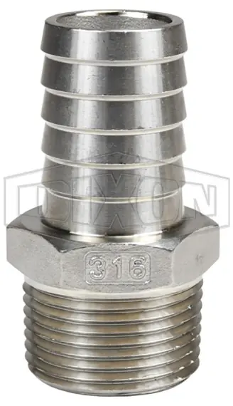 Dixon Stainless Steel 1 in. Male NPT Insert x 1 in. Hose ID Fitting