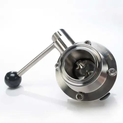 JME SSBFVF Series 316 SS 4-Position Butterfly Valve, w/EPDM Seals, SS Disc, Clamp Style