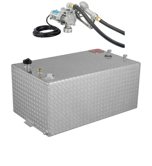 RDS 55 Gallon Aluminum DOT Certified Tank with 8 GPM Transfer Pump