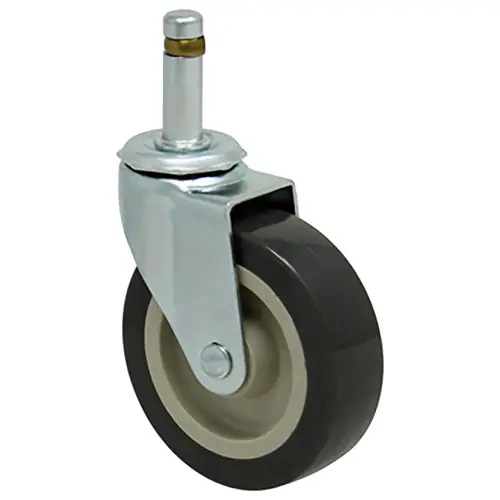 Durable Superior 3 in. x 13/16 in. Light Duty Swivel Caster, Gray Poly -Pro™, Grip Stem