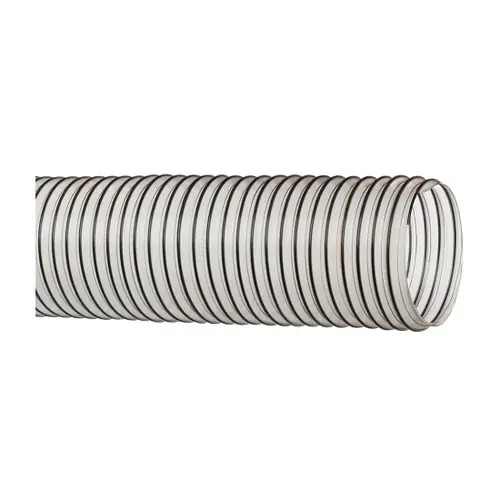 Kuriyama Urevent™ Clear URE-CL Food Grade Polyurethane Ducting/Material Handling Hose - Hose Only