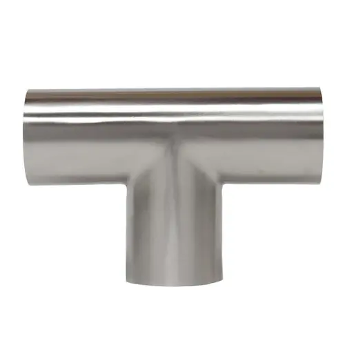 JME SS7W7 Series 304 SS Weld Long Tee, Polish ID/OD