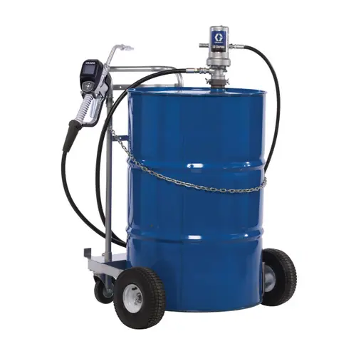 Graco SDP8 Series 1/2 in. Electronic Preset Oil Meter w/ Rigid Extension - Roll Around LD 3:1 Pump Package