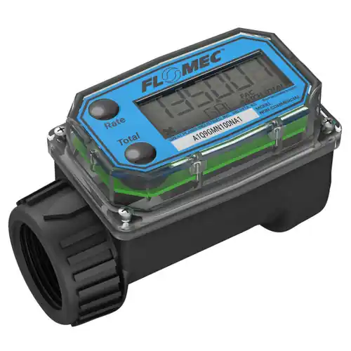 GPI Flomec® A1 Series 1 in. Nylon Commercial Grade Meter, Turbine Type