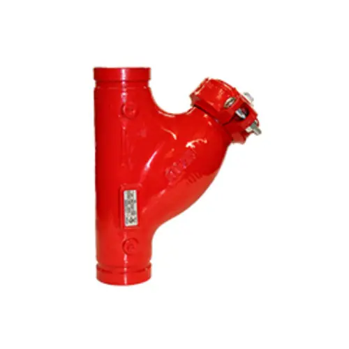 Titan Flow Control YS58UG-DI 3 in. 300 WOG Ductile Iron Grooved End Y-Strainer - UL/FM Approved (Fire Protection)
