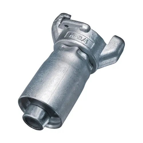 Kuriyama Zinc Plated Steel Two Lug Air Hose Coupling w/ Crimp Ferrule