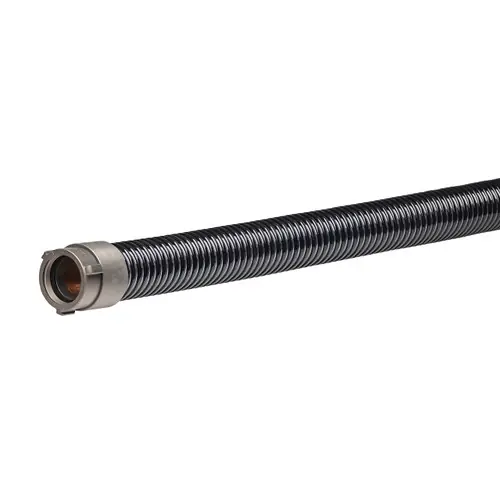 Kuriyama Tigerflex FS-BLK 3 in. ID x 10 ft. PVC Suction Hose Assembly, 2 1/2 in. NH Male x Female Coupler
