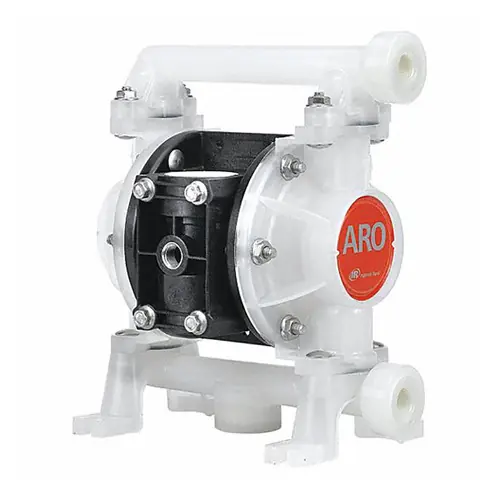 ARO Compact Series 3/8 in. NPT Polypropylene Air Diaphragm Pump w/ Hytrel Diaphragms & Balls, Polypropylene Seats