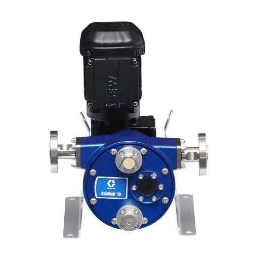 Graco SoloTech 10 Positive Displacement Hose Pump w/ AC Motor & 316 SS Hose Barb - Mid Speed