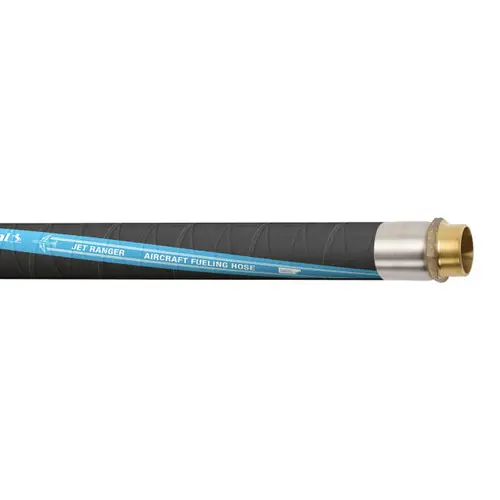 Continental ContiTech Jet Ranger™ 2 in. 300 PSI Aviation Fueling Hose Assemblies w/ Brass Male NPT Ends