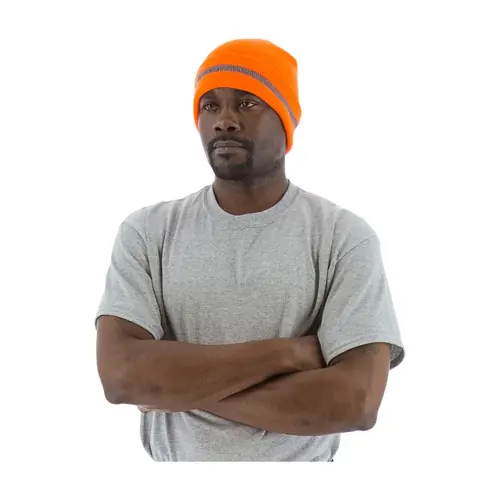 Majestic ANSI High Visibility Orange Beanie w/ Reflective Striping