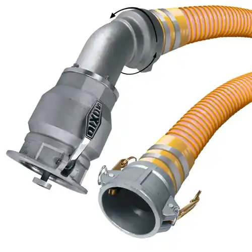 Kanaflex ST 120 UACVR 4 in. Vapor Hose Assemblies w/ Part C Female Coupler x 45° Swivel Dixon VR4040CS-ALS45 Ends
