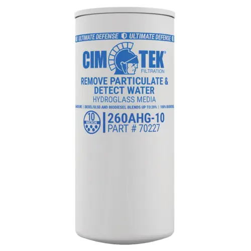 Cim-Tek 70227 260AHG-10 10 Micron Water Detection Particulate Fuel Filter