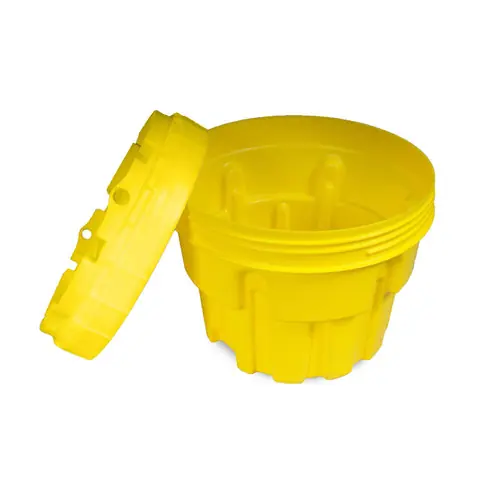 UltraTech 0587 Overpack Salvage Drums, 20 Gallons, Yellow