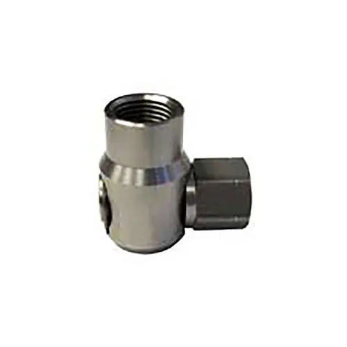 Hannay Reels 1/2 in. FNPT x FNPT 90° 304 Stainless Steel Balanced Pressure Round Mosmatic Swivel Joint, Nitrile Rubber, 5,800 PSI