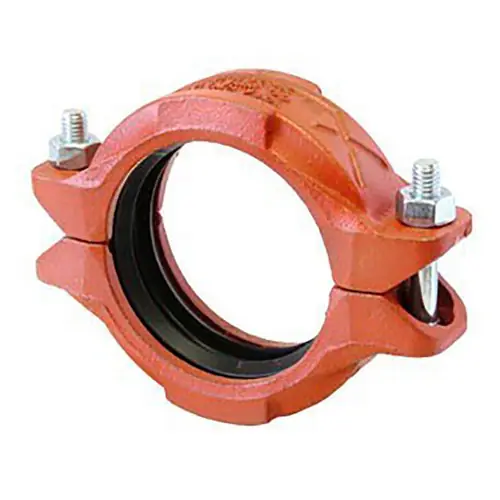 Anvil FIG 7401 Gruvlok® Rigidlok Couplings, Nitrile C Style Gasket, Ductile Iron Ptd. Orange