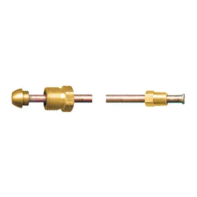 Fairview Fittings 1/4 in. Copper Short POL x Inverted Flare Propane Gas Pigtail