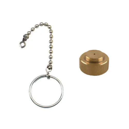 Emerson Fisher 1 3/4 in. Brass ACME Cap w/ Ring and Chain Assembly