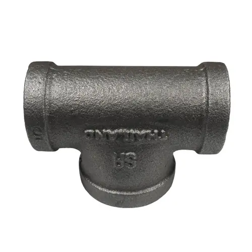 Service Metal Series SBBHT Class 150 Black Malleable Iron 1 in. x 1 in. x 2 in. Bull Head Tee