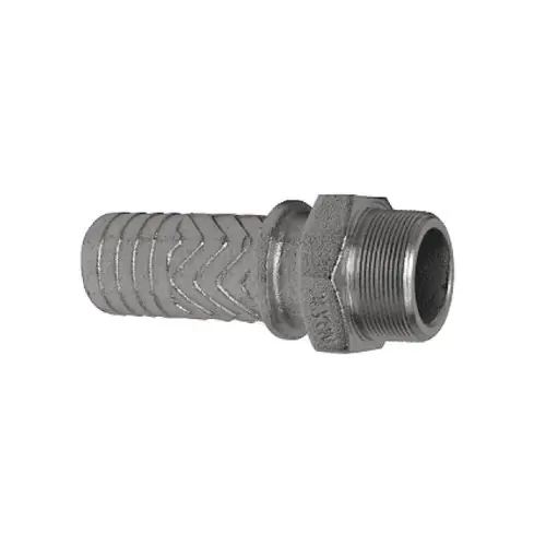 Dixon Boss® Male Stem, 1 1/4 in. Hose Shank x 1 1/4 in. MNPT, Plated Iron