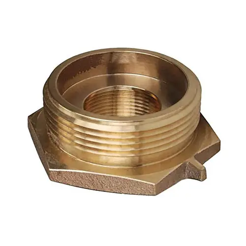 Dixon 1 1/2 in. Female to Male Hex Nipple, Domestic Brass