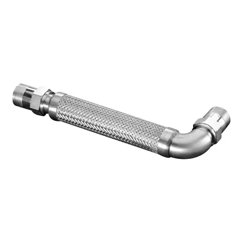 Hose Master FSSSE Series 1 1/2 in. Male Swivel x 90° Male Swivel FireShield Flexible Metal Hose Connector