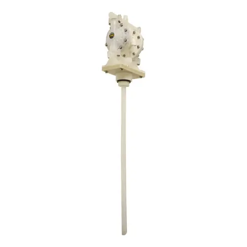 Liquidynamics 1/2 in. NPT Air Double Diaphragm Pump w/ Nitrile Rubber Diaphragms, Balls & Seats - Kit Includes 35 in. Suction Tube for 55 Gal Drum