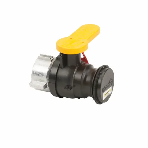 Banjo 2 in. Poly IBC Spinweld Valve for Mauser w/ Male Adapter Outlet, Cap & Foil Seal - V22283 Collar with FKM Gasket