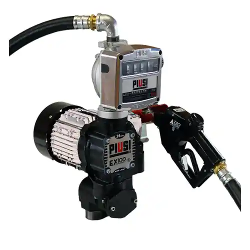 PIUSI EX100 Series Heavy Duty 120V AC Powered Transfer Pump Pro Kit - 25 GPM
