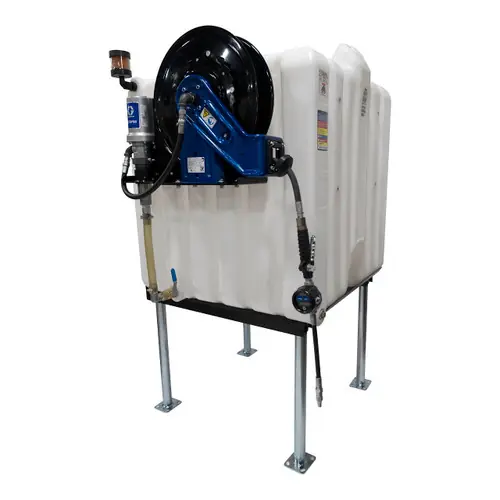 Rhino Tuff Tanks RTT-1310 180 Gallon Stackable High Density Polyethylene Tank w/ Graco Pump Package - Side Mount