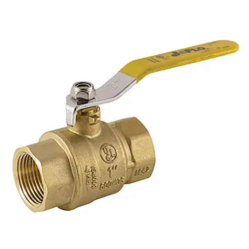 Jomar Valve JF-100T 2 Piece Threaded Connection Brass Ball Valves, Full Port, 600 WOG
