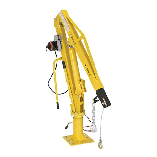 Vestil WTJ-4-DC Powered Winch Operated Truck Jib Crane, 44 in. reach, 1000 lb. Extended Cap.