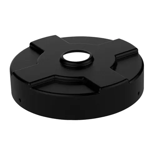 Vestil DC-P-30-CAN Universal Plastic 30 Gallon Drum Recycling Cover w/Hole